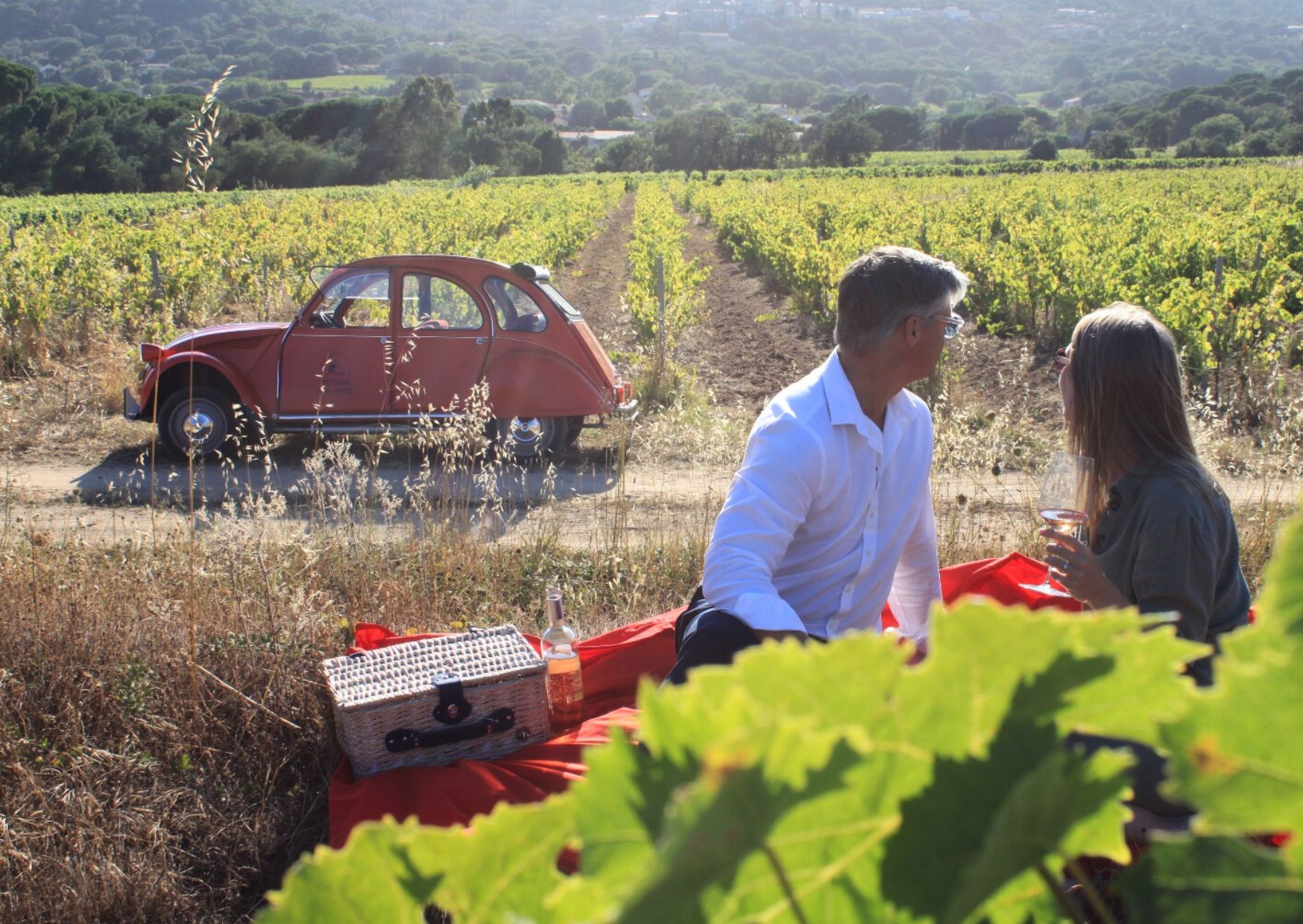 wine tour wine lovers couple lune de miel saint tropez