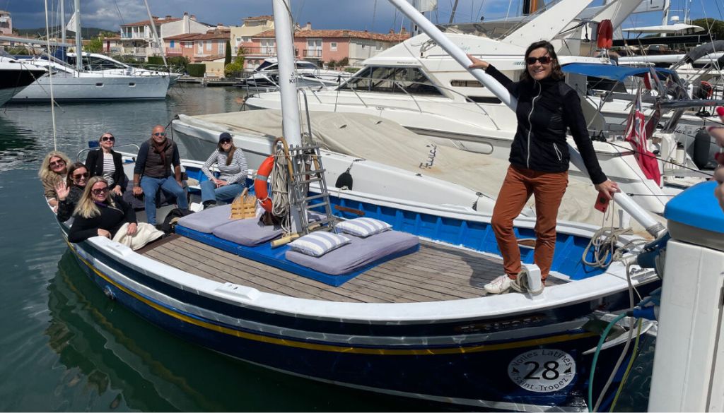 Balades en mer, bateau, pointu, bateau de pêche, vins, dégustations, circuits oenotouristiques, wine guide, cours de vins, coucher de soleil, vacances, été, soleil, Golfe de Saint-Tropez